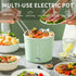 Hot Pot Electric, 1L Mini Ramen Cooker, 450W Rapid Noodles Cooker for Cooking Pasta, Egg, Soup, Portable Pot