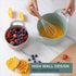 COOK WITH COLOR Non-Slip Mixing Bowls - 4 Piece Nesting Plastic Set with Pour Spouts, Handles, and Measurement Markings