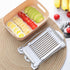 FENGCHEN Egg Slicer and Luncheon Meat Slicer - Stainless Steel with 10 Cutting Wires for Hard Boiled Eggs