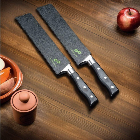 EVERPRIDE 12 Inch Chef Knife Guard Set, 2-Piece Blade Edge Cover Sheaths for Chef’s Knives, BPA-Free