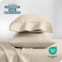 Bare Home Microfiber Pillow Cases - King Size Set of 2 - Cooling Double Brushed Sand Pillowcases, Easy Care