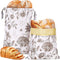 Yolysudo Reusable Vintage Floral Beeswax Bread Bag for Sourdough, 2 Pack Large Beeswax