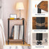2-Tier 100 Albums, FG05RS01 HOOBRO Small End Table, Record Player Stand Vinyl Record Turntable Stand with Storage up