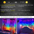 CoziTech Dimmer Rainbow Fairy String Curtain Lights with Touch Switch, Hanging LED Icicle Rainbow Lights Curtain
