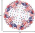 Simhomsen Embroidered Patriotic Round Doily Placemats, Set of 4 for July 4th, American Independence Day, 15 inches