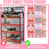 40 Closet Windyun Over the Door Shoe Organizer Large Breathable Mesh Pockets Pink Hanging Shoe Rack for Behind Door