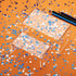 Hestya 60g Metallic Foil Star Confetti Glitter Table Decorations for Party Wedding Festival (Blue Silver, 10mm & 6mm)