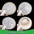 Natural Agate Coaster Set of 4, 3.5-4" Crystalline Geode Stone Coasters for Drinks, Coffee Table Decor, Agate Slices