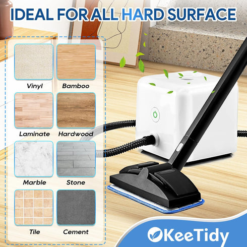 Steam Cleaner Accessories for Dupray Neat - Washable Microfiber Pads for Hardwood Floor Cleaning
