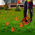 Zozen 100Pack Marking Flags: Orange, Green, Blue Marker Flags for Lawn, 15x4x5 Inch Landscape Flags