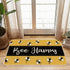 Welcome Mat Front Door Yellow Bee Decor, Indoor Outdoor Entryway Doormat, Summer Kitchen Bath Mat, 30 x 16 Inch