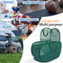 Collapsible Laundry Basket 2 Pack, Green Mesh Pop Up Hampers with Handles, Large Portable Travel Laundry Bag