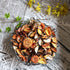 Qingbei Rina Fall Potpourri Bags, Orange Scented Dried Flowers, Autumn Decorative Bowl Filler, 8.4oz
