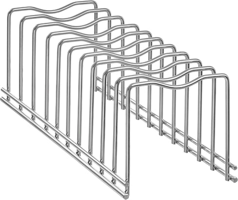 Slideep Pot Pan Lid Holder - Drying Rack and Bakeware Lid Storage Organizer for Pantry and Cabinet