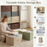 13 Closet ANMINY Storage Bins with Zipper Lids Qt Lidded Fabric Storage Boxes Baskets Cubes with Handles Collapsible