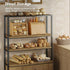 kiplant Countertop, Bread Box for Kitchen Large Bamboo Wood Bread Box, Wooden Corner Bread Storage Capacity