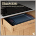 Set Sets 450 Set 6 BAKKEN Kitchen Baking Pan - Nonstick Coating, Carbon Steel Bakeware with Blue Silicone Handles