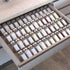 Spice Drawer Organizer, 4 Tier Clear Acrylic Expandable from 13" to 26", Kitchen Drawer Spice Rack Tray