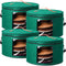 Suzile 4 Pack Large Round Foldable Felt Hat Box for Women - 17 x 10 Inch Cowboy Hat Storage Box with Lid