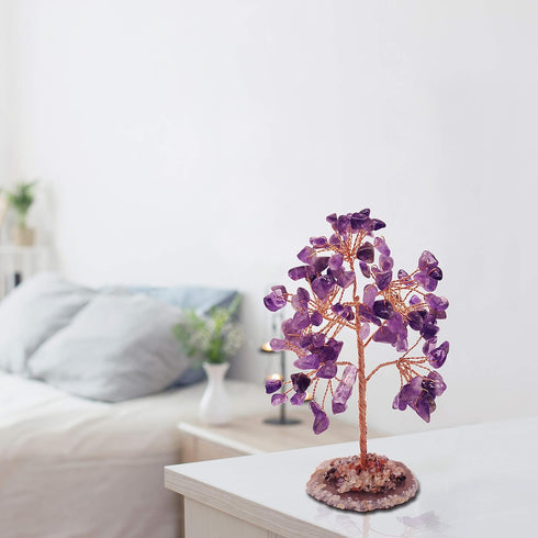 Mina Heal Healing Crystals Tree, Bonsai Tree for Home Decor, Spiritual Gifts for Energy Healing & Prosperity