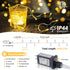 98FT 8 200 30V YOUNGAR String Lights Outdoor, Modes Fairy Twinkle Christmas LED Lights, Plug-in for Tree, Home, Garden