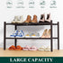 2 Closet, Smiry Shoe Rack, Tier Thick Bamboo Shoe Organizer, Stackable Free Standing Wooden Shoe Storage Shelf