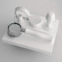 Normcore Corner Tamping Station V3 - Espresso White Silicone Coffee Tamper Mat Holder Pad for Baristas, Food Grade