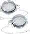 U.S. Kitchen Supply 2 Premium Stainless Steel Tea Ball Strainer Infusers, 2.1" Size, Extra Fine Mesh