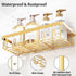 5 Pack Set, Liuoud Shower Caddy Organizer Rack Shelf for Inside Shower, Self Adhesive Wall Storage Basket Rustproof