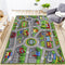 Kids Rug 3'3" x 5'2" City Life Playmat Area Rug Car City