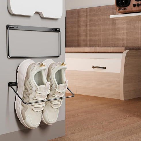 Chinpakden 2 Pack. Foldable RV Shoe Rack - Wall Mounted Shoe Storage, Car Shoe Holder Space Saver, Hanging Shoe