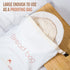 2 pack 12x17 Reusable Bread Bag for Homemade Sourdough - in Organic Cotton + Food-Safe Lining Roll-Top Buckle Closure