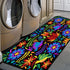 Floral Mexican Birds Kitchen Rugs, Indoor Outdoor Non Slip Kitchen Floor Mats Area Rugs Runner 40x20 in