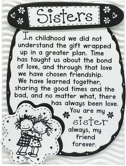 Sister Magnet with Easel Back by Blue Mountain Arts—Gift by Marci and the Children of the Inner Light