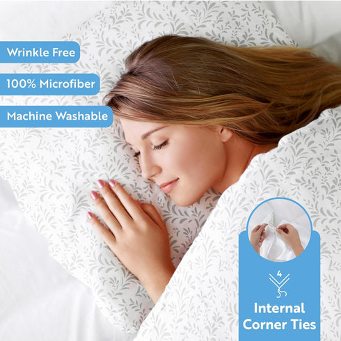 Linen Market Twin Duvet Cover Set, Hotel-Like Comfort with 1 Pillow Sham, Exquisite Prints