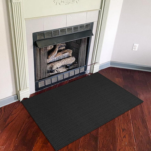 KOZYFLY Washable Area Rug 2x3 Ft: Small Indoor Door Mat with Rubber Backing, Braided Cotton Carpet for Bathroom Kitchen