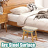 viewcare Foot Stools Ottoman, Small Soft Footrest Ottoman with Wood Legs, Sofa Footrest Extra Seating for Living Room