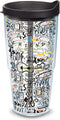 Tervis Friends Pattern Double Walled Insulated Tumbler Travel Cup, Keeps Drinks Cold & Hot, 24oz, Classic Made in USA