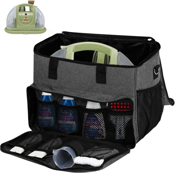 Carrying Case for Bissell Carpet and Upholstery Cleaner 1400B/3353, Storage Bag with Removable Divider