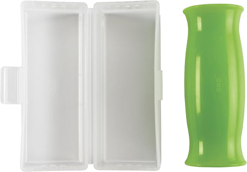 Case,Clear,1EA OXO Good Grips Silicone Garlic Peeler with Stay-Clean Storage