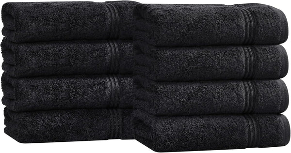 Superior Egyptian Cotton 8-Piece Hand Towel Set, Towel Basics For Quick Dry,