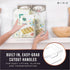 BINO Plastic Storage Bins, Medium - 2 Pack, Clear Storage Containers with Built-In Handles, BPA-Free