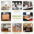 14 24 Inch 1.5mm x Clear Table Cover Protector, Clear Desk Mat, Table Protector, Plastic Table Cover, Vinyl Table