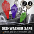 Walfos Whisk Set of 3: 8.5+9+11in Silicone Whisks for Cooking, Heat Resistant, Dishwasher Safe