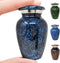 Small Blue Keepsake Cremation Urn for Human Ashes - Miniature Memorial Urns for Men or Women