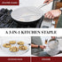 BergKoch 9.5 Inch Stainless Steel Splatter Screen for Frying Pan - Grease Splatter Guard for Cooking