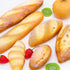 6pcs Set Woration Fake Bread Decoration Realistic Loaves Artificial French Loaf Dessert Faux Food for Home Kitchen