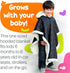 Birdy Boutique Car Seat Poncho for Kids, Reversible Warm Blanket, Safe Over Seat Belts, Black, One Size