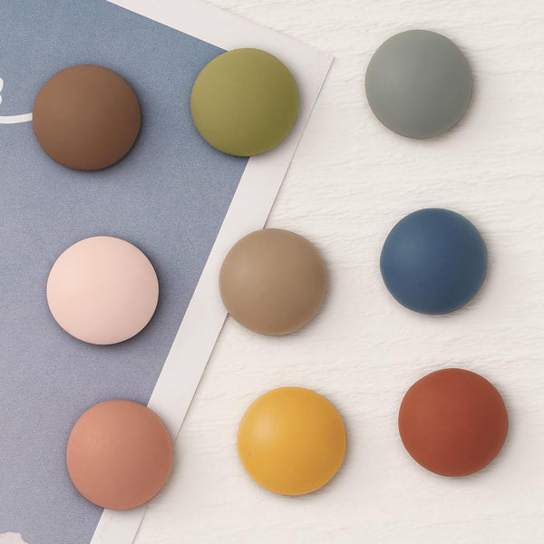 Whaline 18Pcs Colorful Spherical Strong Fridge Magnets, Cute Matte Decorative Refrigerator Magnets for Home Kitchen