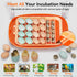 24 360Viewing Incubators for Hatching Eggs, Egg Incubator, Automatic Egg Turner with Humidity Control & Digital